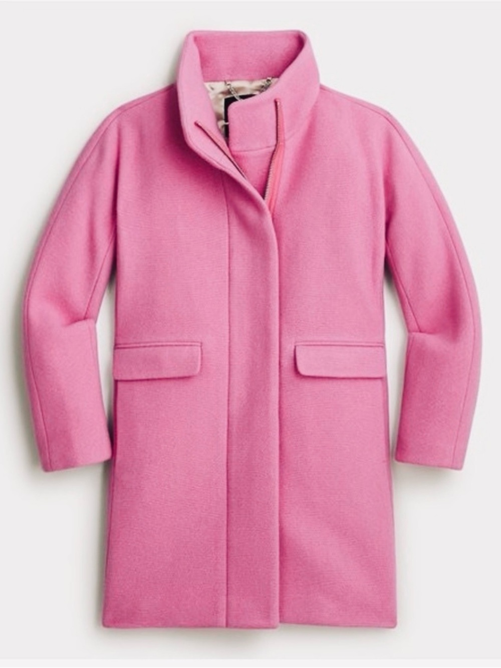 JCrew Stadium Cloth Cocoon Coat 14 Tall - Heather Peony